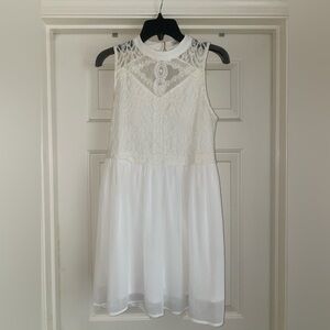 Charlotte Russe Ivory Lace Dress